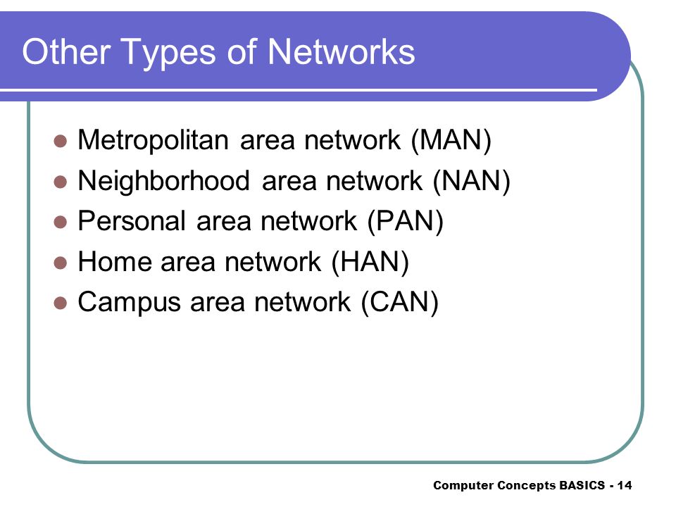 Other Types of Networks