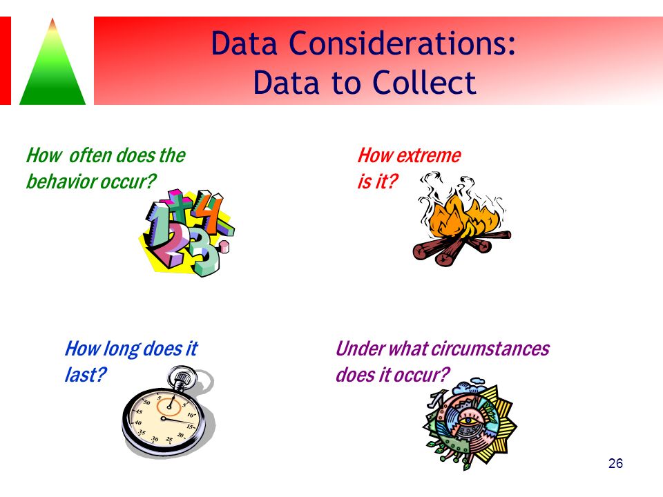 Data Considerations: Data to Collect