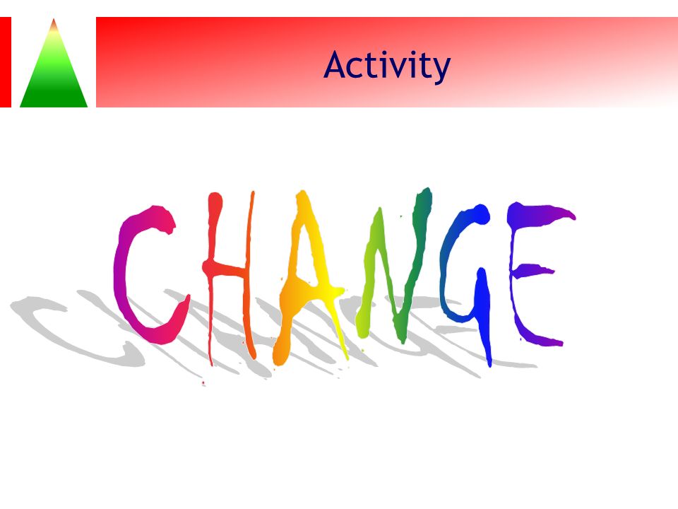 Activity CHANGE Activity: CHANGE