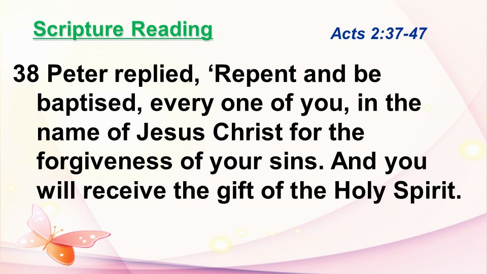 Scripture Reading Acts 2: