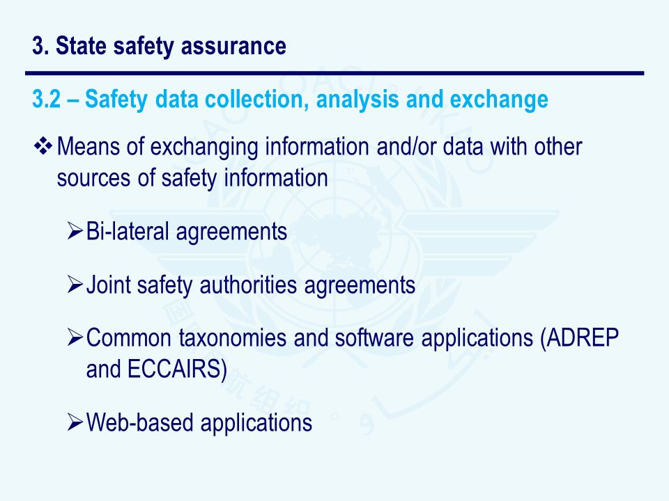 3. State safety assurance