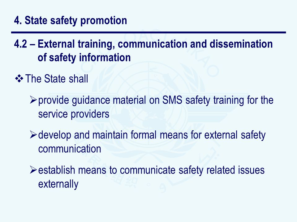 4. State safety promotion
