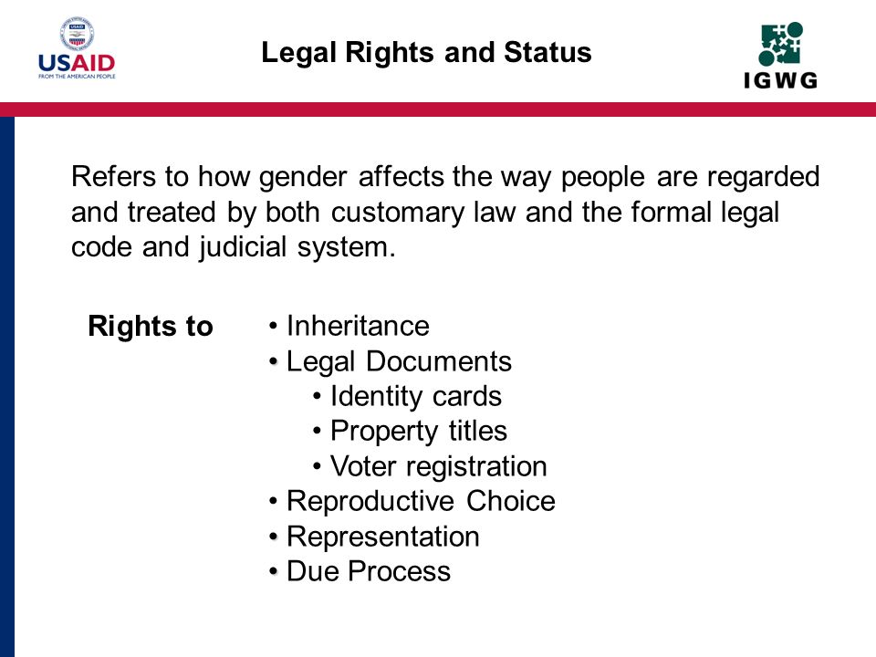 Legal Rights and Status