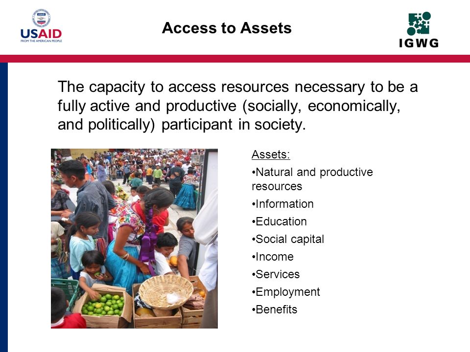 Access to Assets