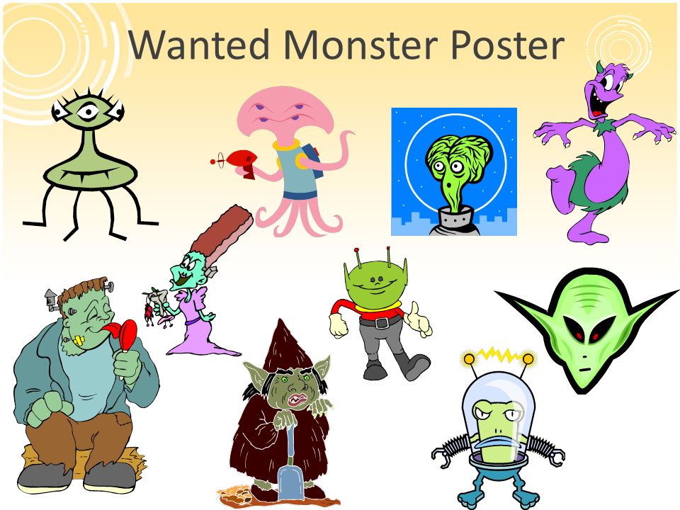 Wanted Monster Poster 13