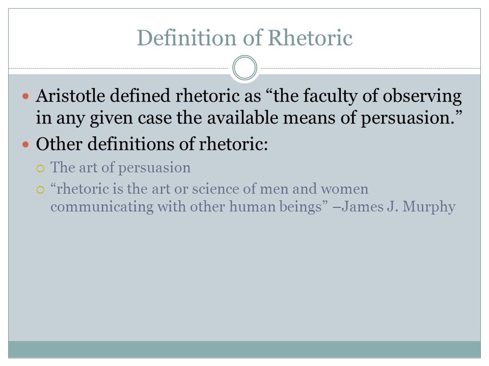 Definition of Rhetoric