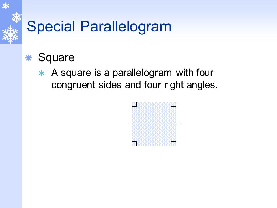 Special Parallelogram