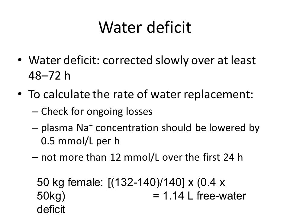 Free Water Deficit Calculator