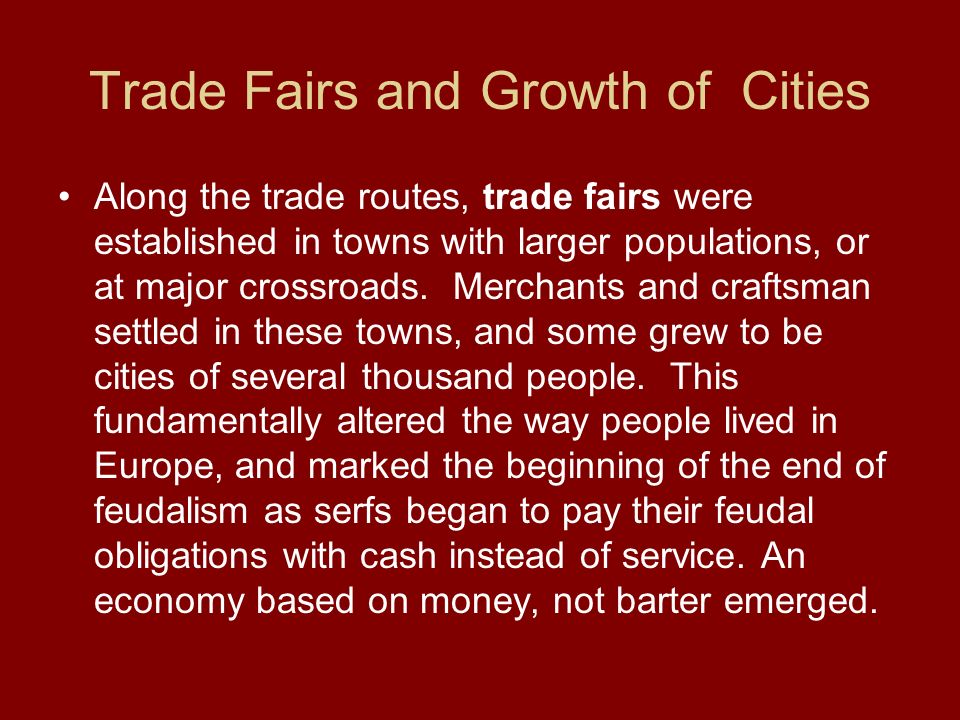 Trade Fairs and Growth of Cities
