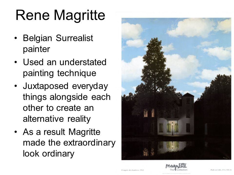 Rene Magritte Belgian Surrealist painter