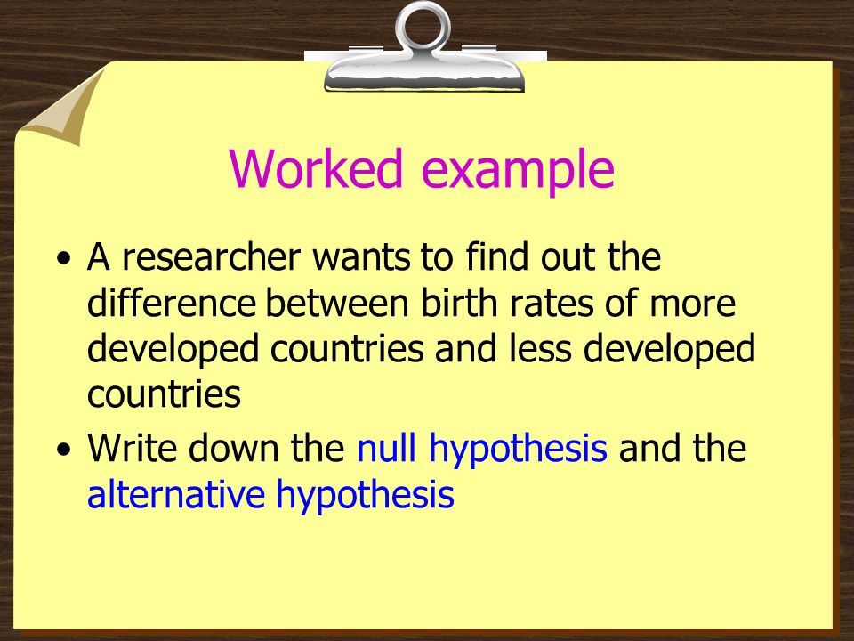 geography hypothesis examples