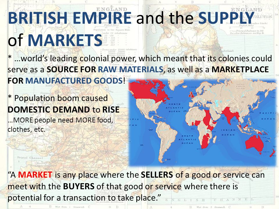 British Empire and the Supply of Markets