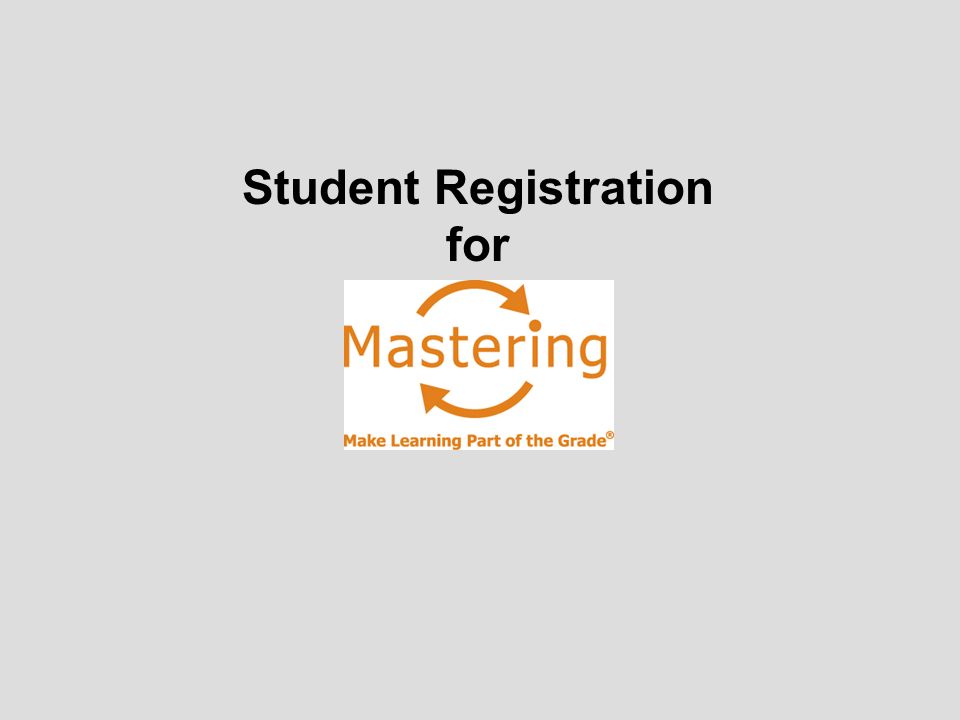 Student Registration for