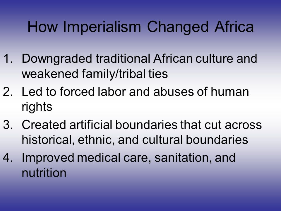 How Imperialism Changed Africa