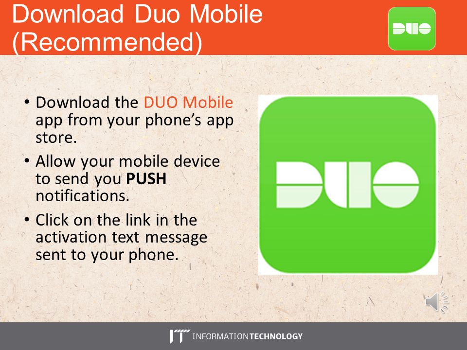 Download Duo Mobile (Recommended)