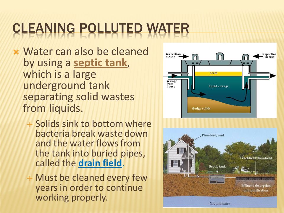 Cleaning polluted water