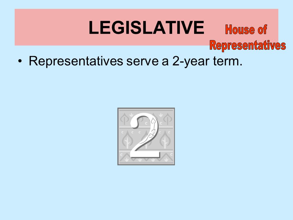 LEGISLATIVE House of Representatives