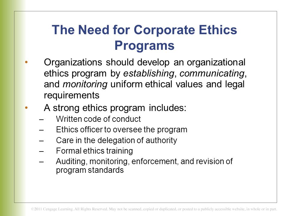 Developing An Effective Ethics Program - Ppt Video Online Download