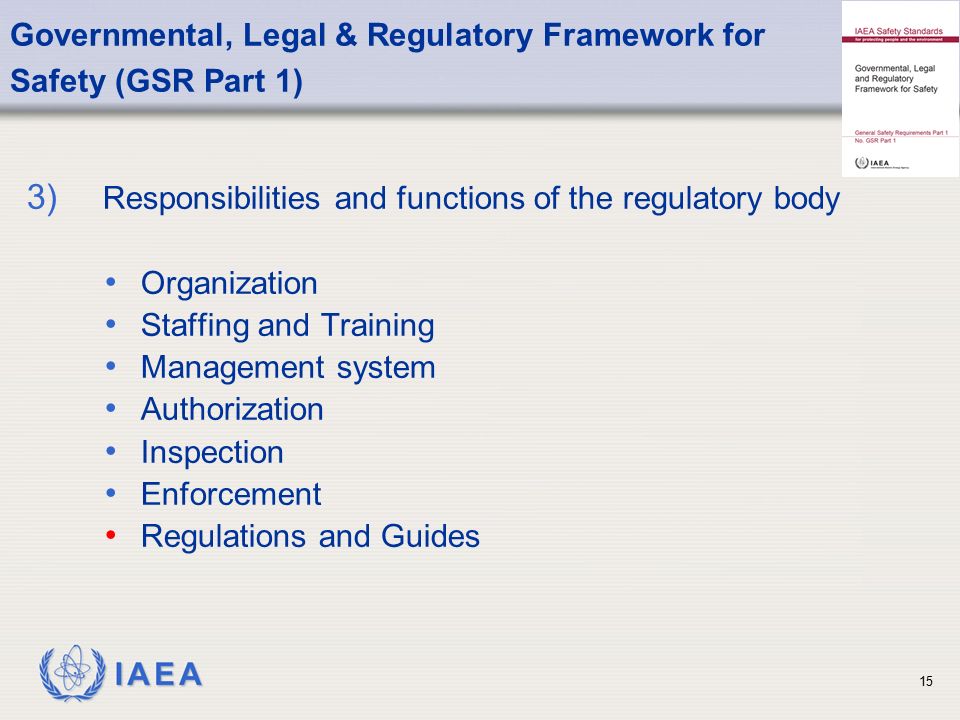 Governmental, Legal & Regulatory Framework for
