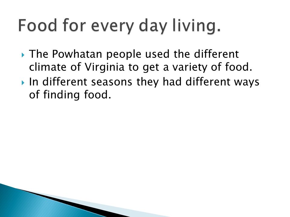 Food for every day living.