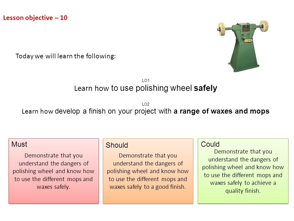 Learn how to use polishing wheel safely