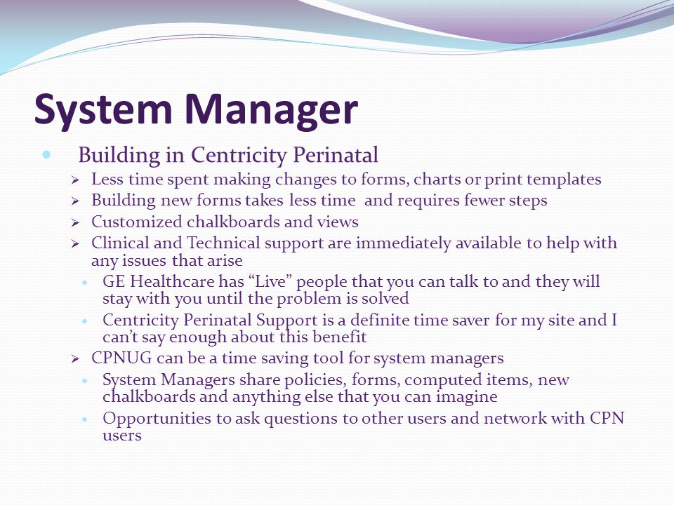 Centricity Charting System