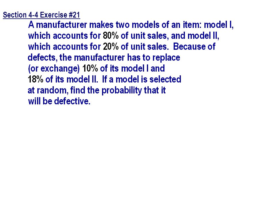 Section 4-4 Exercise #21