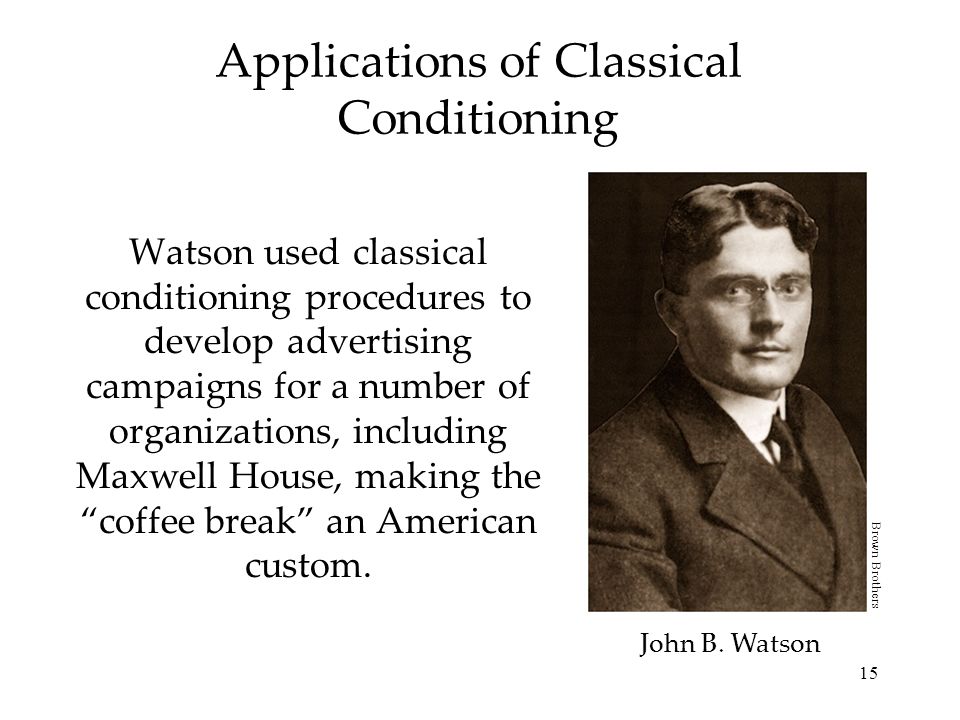 Applications of Classical Conditioning