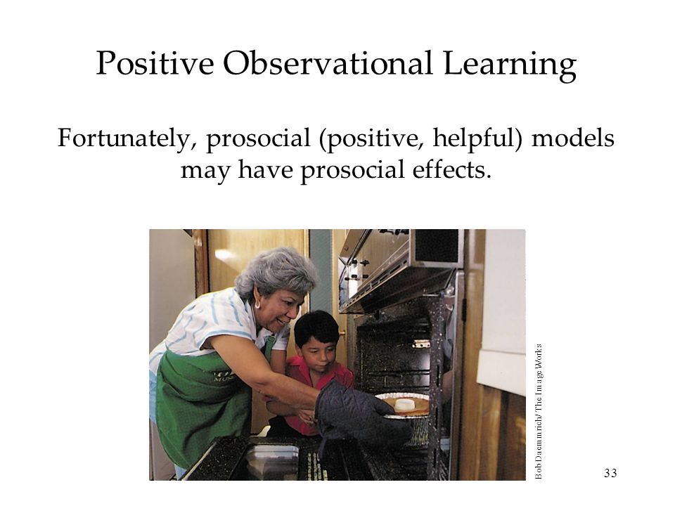 Positive Observational Learning