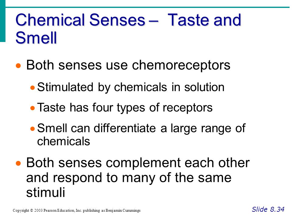 Chemical Senses – Taste and Smell