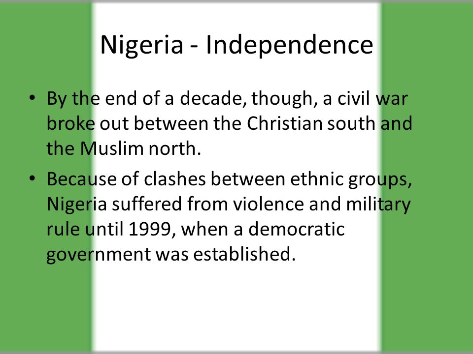 Nigeria - Independence