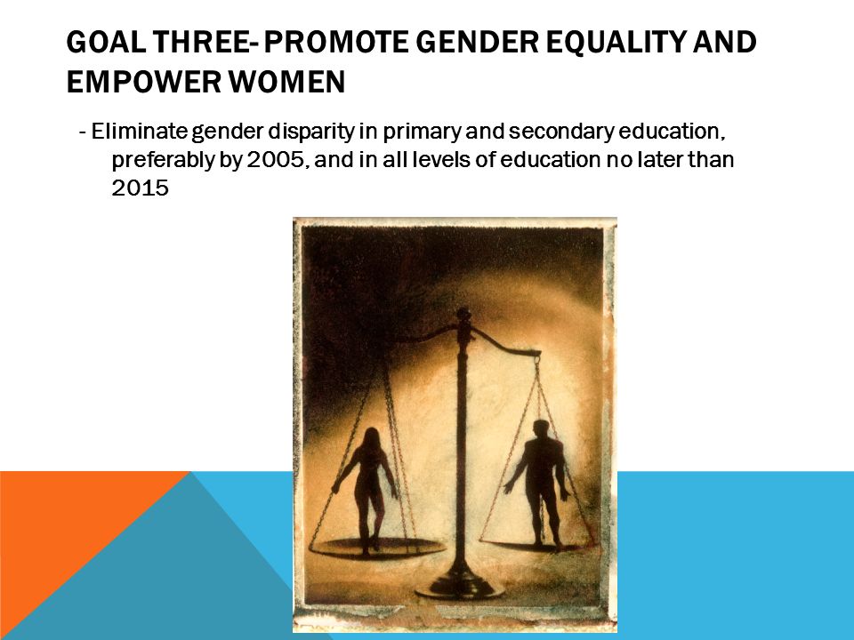 Goal three- Promote gender equality and empower women