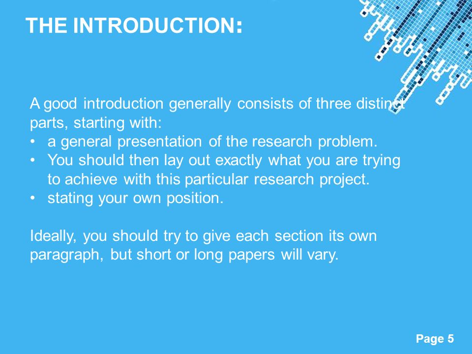 introduction sample for research paper