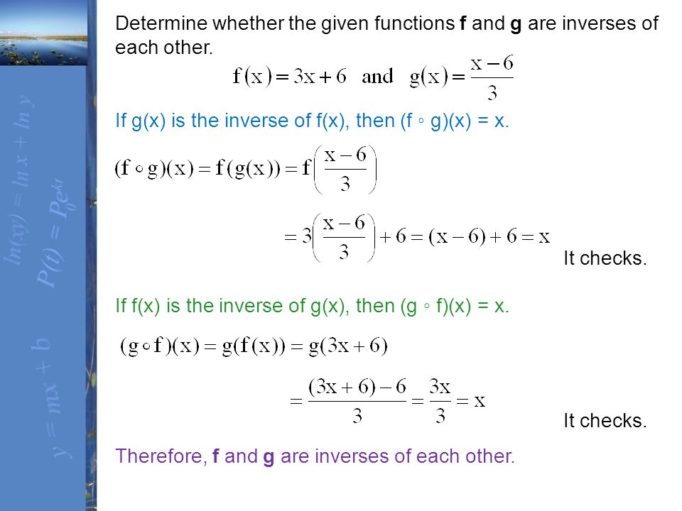 Chapter 5 Inverse Functions And Applications Section Ppt Video Online Download
