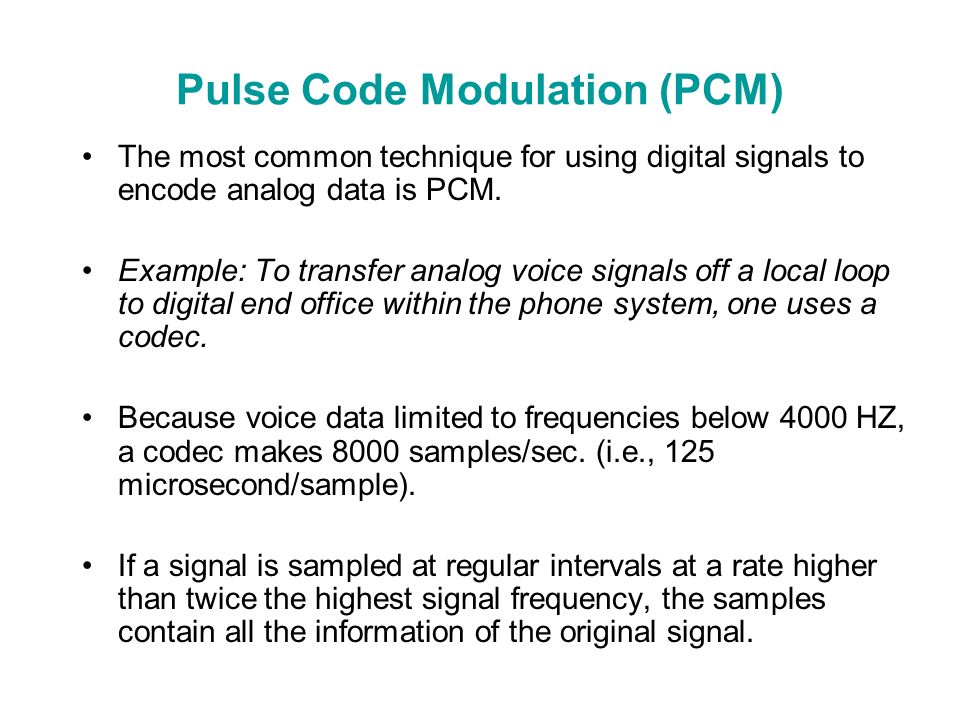 what is pulse code modulation