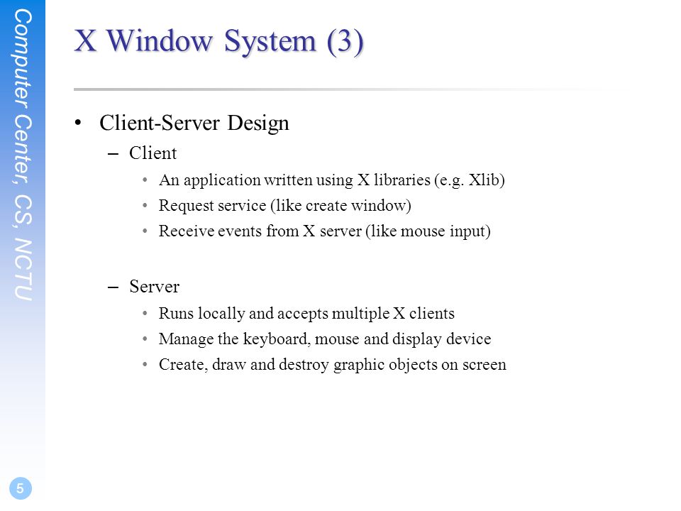 X Window System Ppt Video Online Download