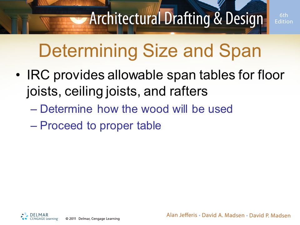 Sizing Joists And Rafters Using Span Tables Ppt Video