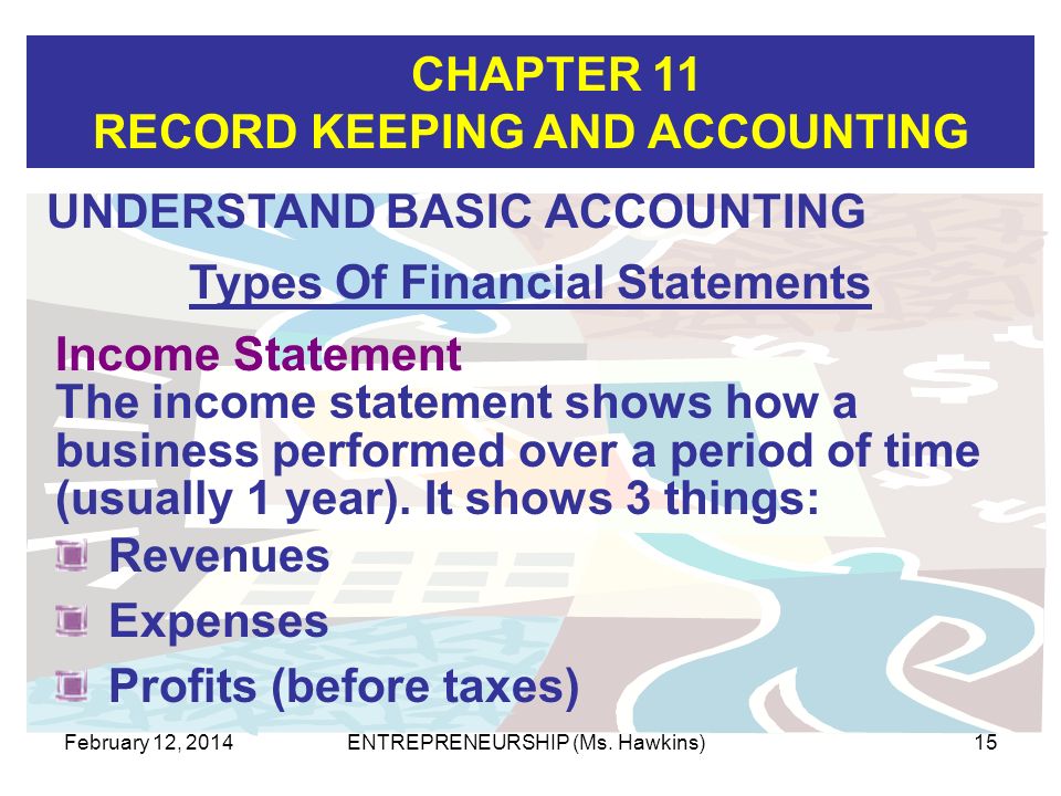 Types Of Financial Statements