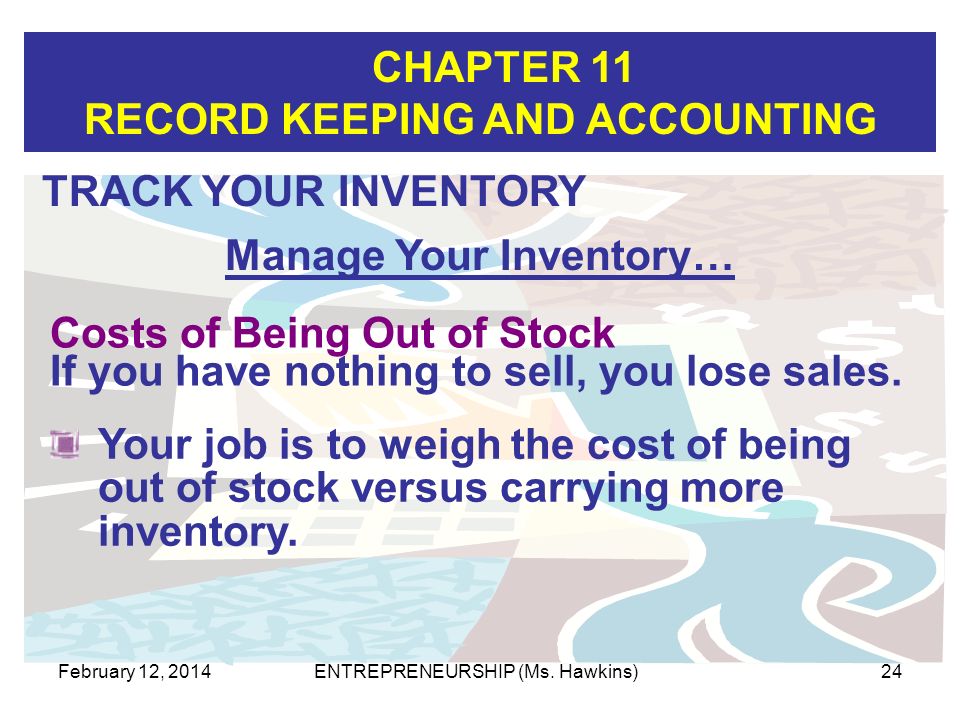 Manage Your Inventory…