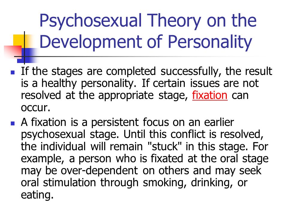 stages in psychosexual development