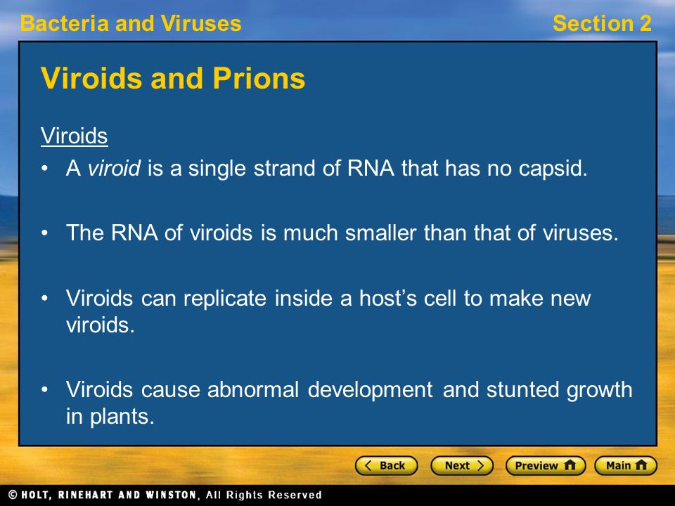 Viroids and Prions Viroids