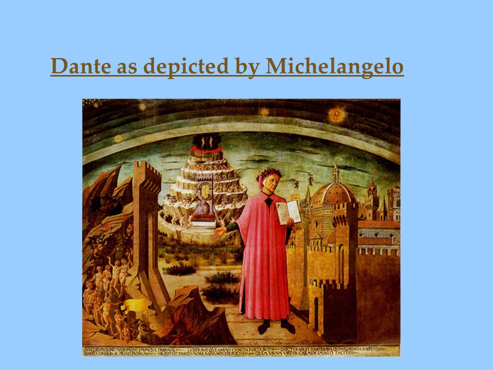 Dante as depicted by Michelangelo