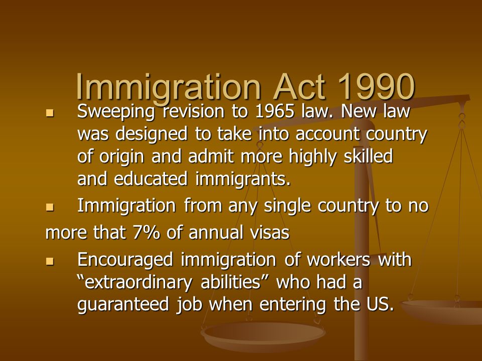 Immigration Act 1990