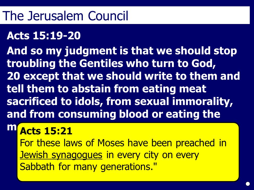 Acts 15 The Jerusalem Council. - ppt download