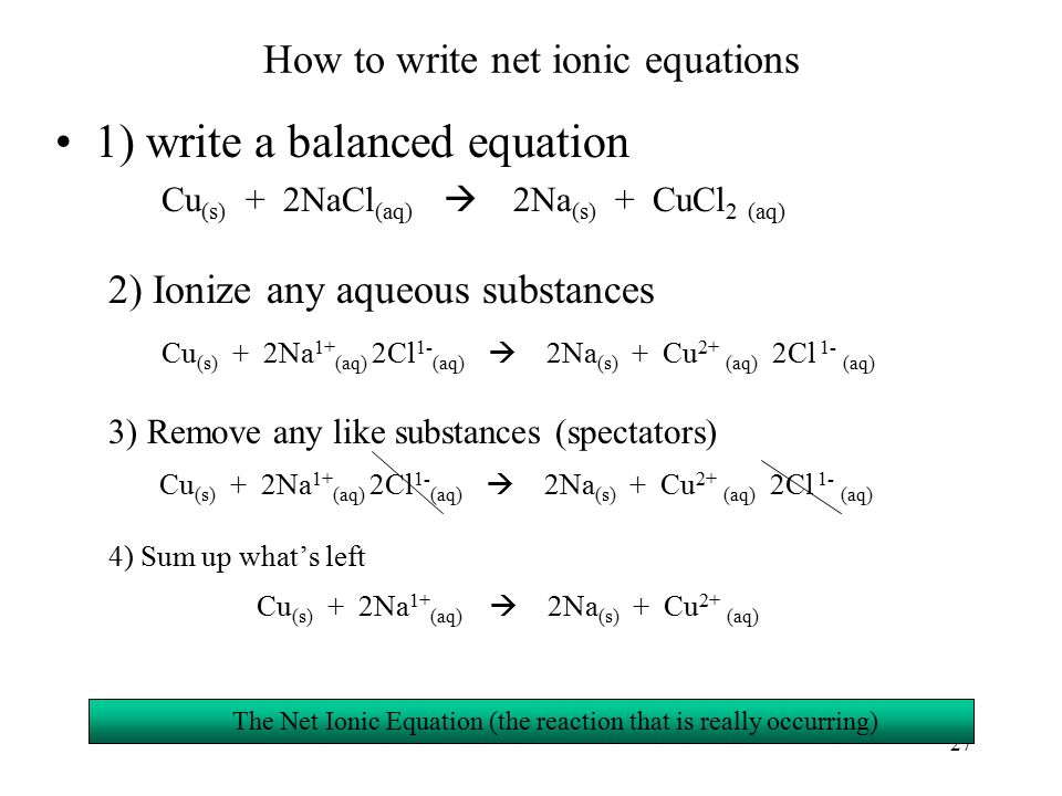 Topic Net Ionic Equations Showme Online Learning