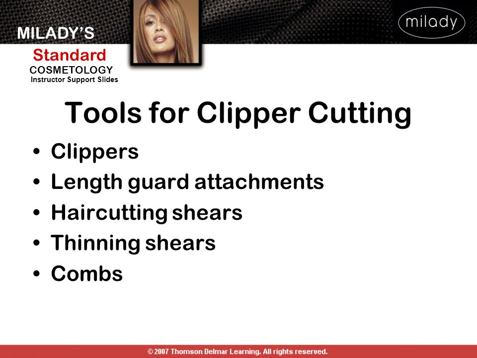a clipper attachment that allows you to cut all the hair evenly to the exact length
