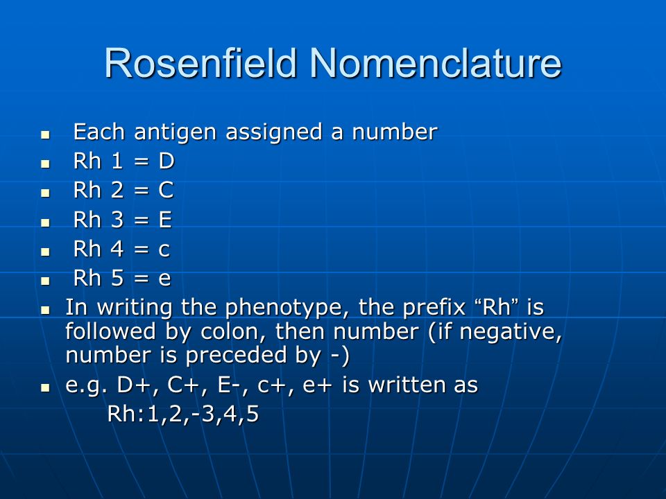 The Rhesus Rh Blood Group System Ppt Video Online Download