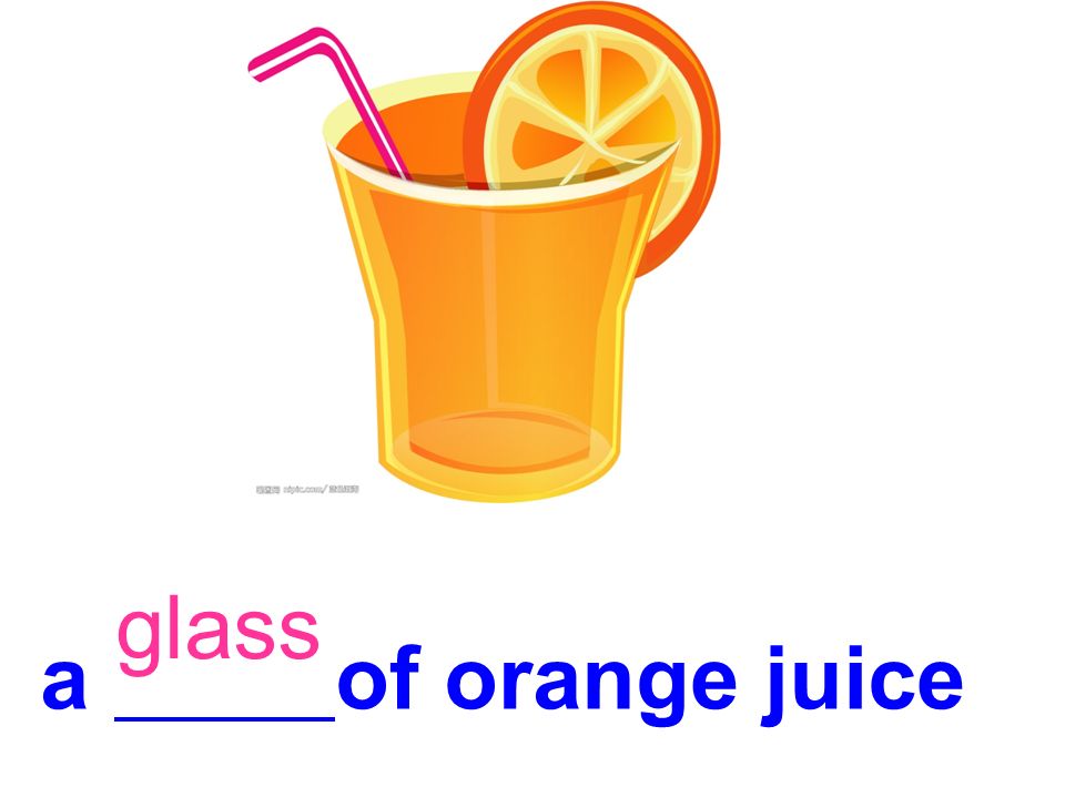 glass a of orange juice