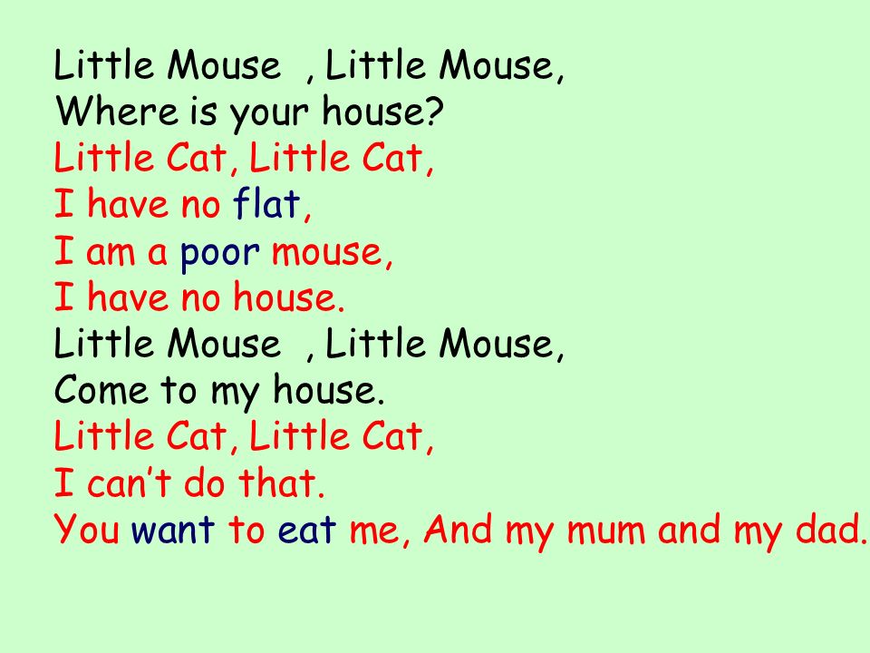 Little Mouse , Little Mouse,