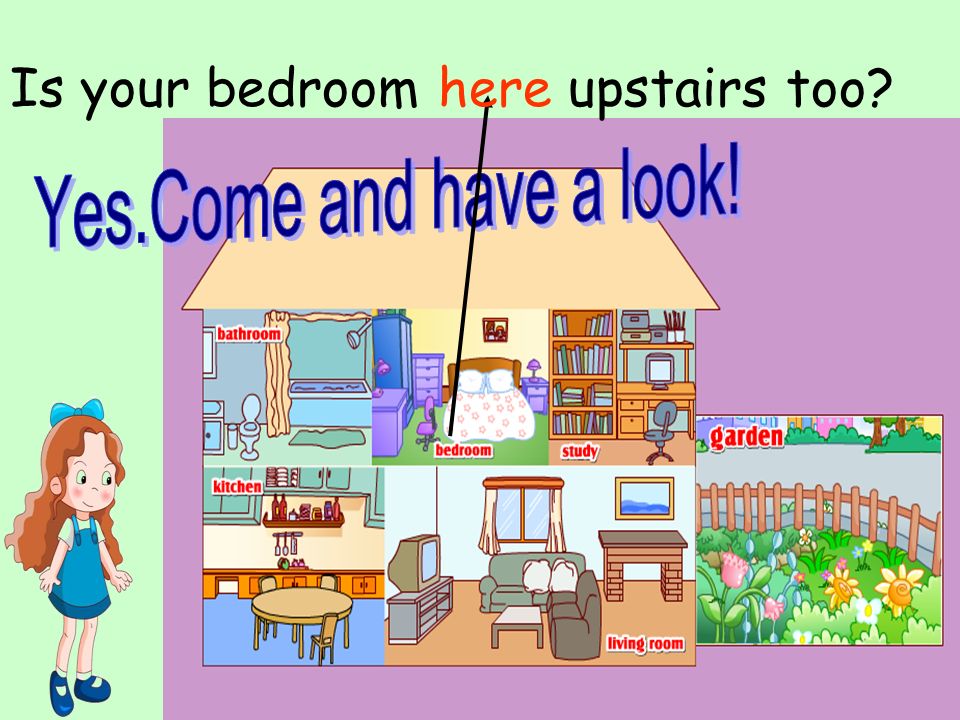 Is your bedroom here upstairs too